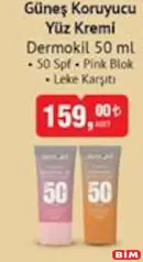DERMOKİL GÜNEŞ KORUYUCU YÜZ KREMİ 50 ML